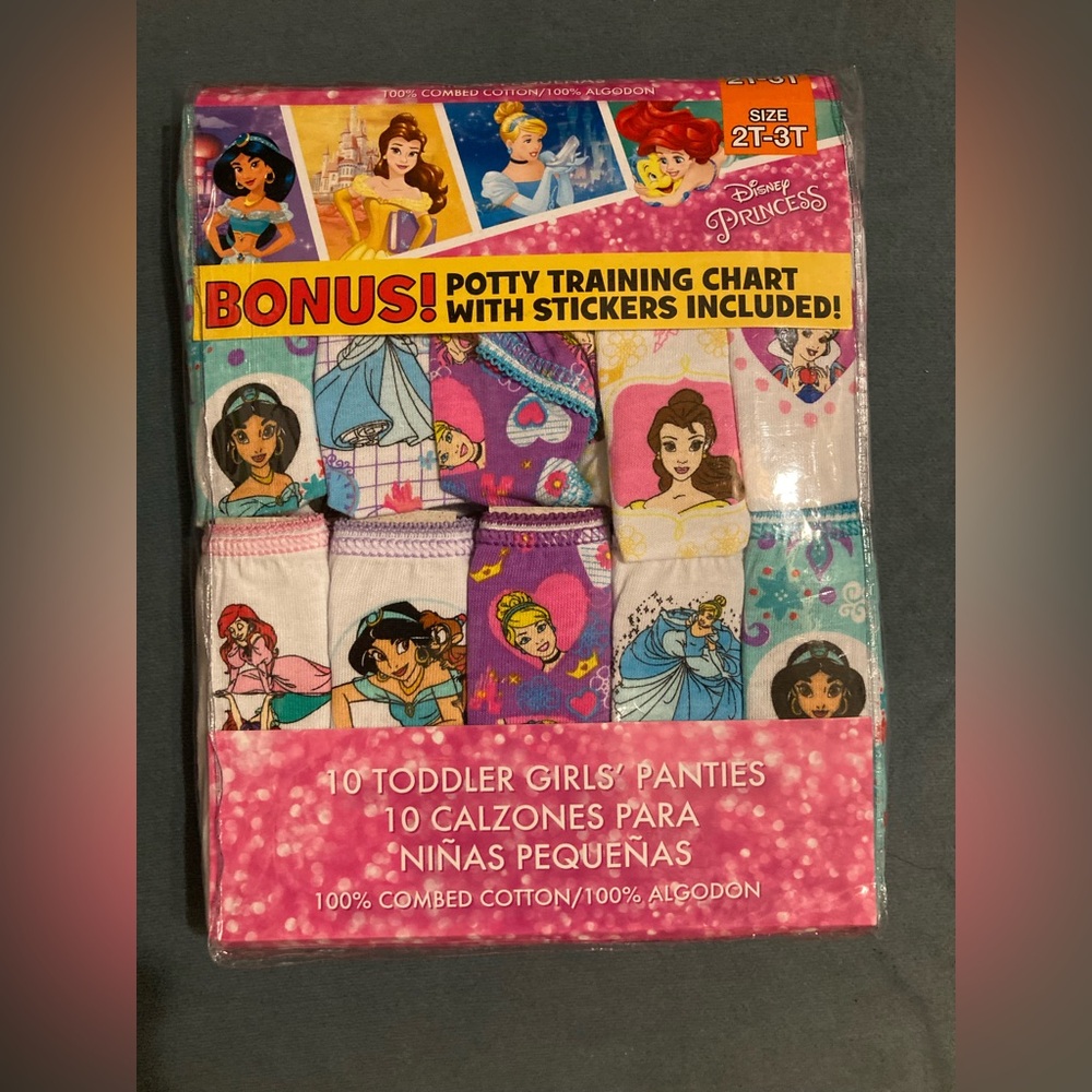 🎀👑🎀Disney Princess Toddler Girls' Panties Set - Multicolor
